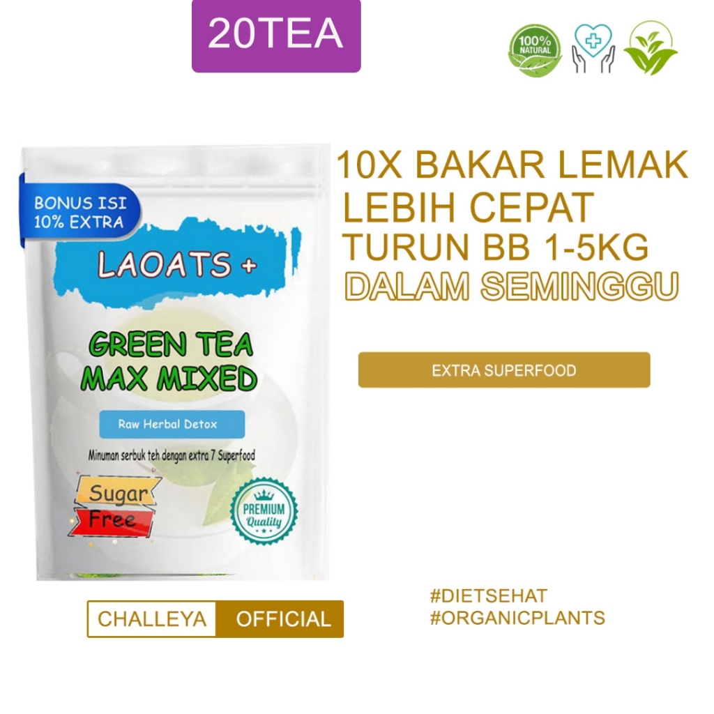 

Teh Hijau Diet Minuman Diet Sehat Pelangsing Badan Penurun Berat Badan Teh Hijau Asli Green Tea Pelangsing Perut Buncit Wanita Laoats