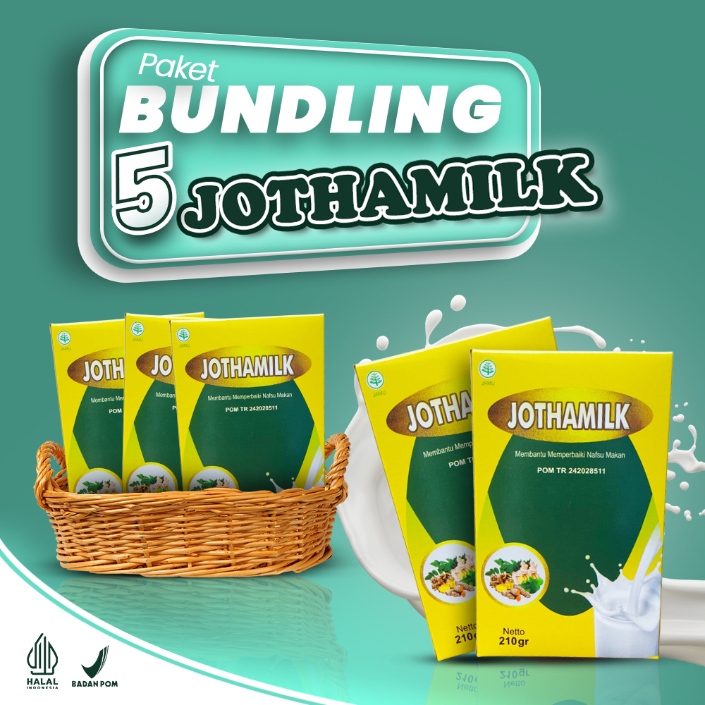 

5 Box Jothamilk Susu Penggemuk Penambah Berat Badan Nafsu Makan Dewasa Anak Original BPOM Halal