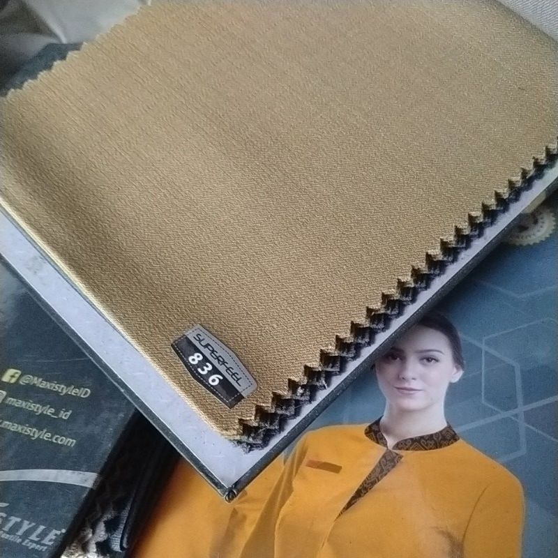 kain seragam Pemda superfeel warna khaky