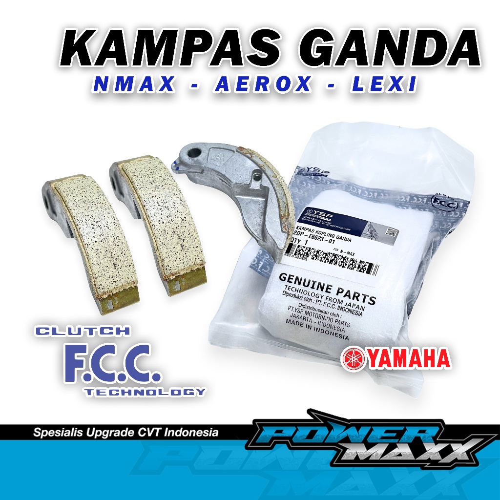 KAMPAS OTOMATIS NMAX 155 Kampas Ganda Original Aerox Nmax -Lexi PNP 1 set Kampas Ganda Yamaha Nmax M