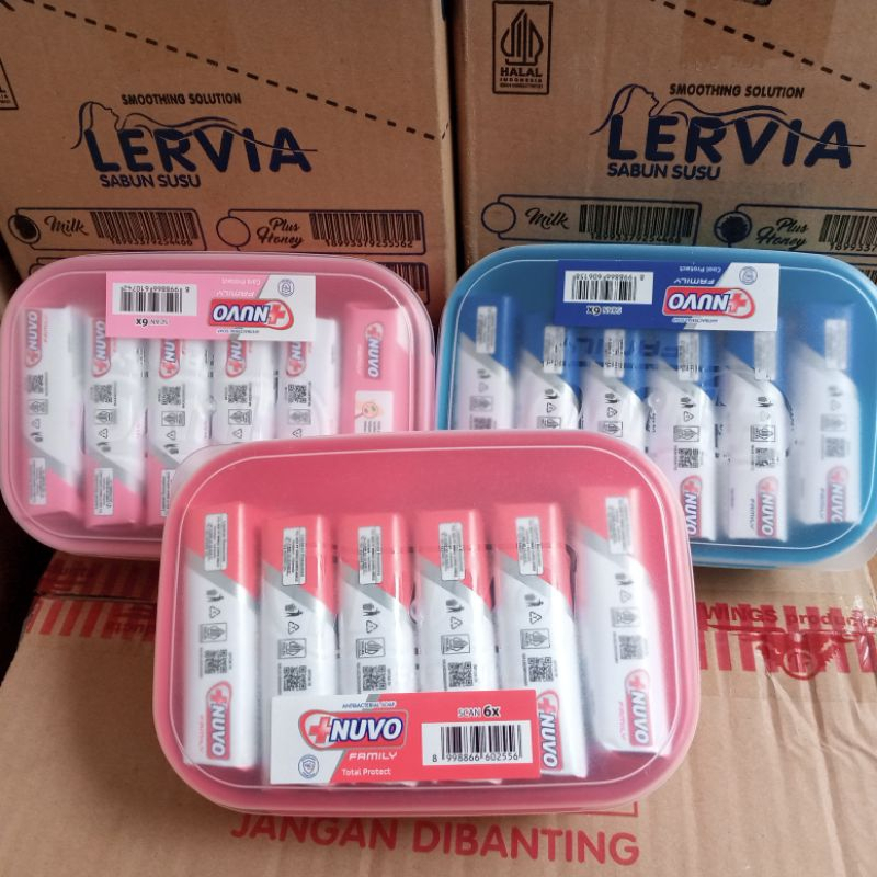 6 PCS Sabun Nuvo 72 gram (free tepak)