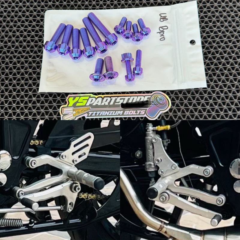 baut Titanium untuk underbone Ninja R SS RR bpro dll