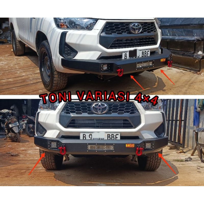 Bumper Bemper Tanduk Depan Double Cabin New Hilux