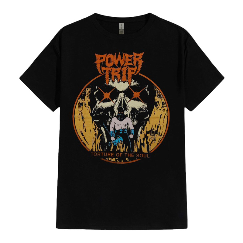 T-SHIRT / KAOS BAND OFFICIAL POWER TRIP - TORTURE OF THE SOUL