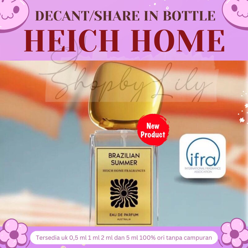[DECANT/SHARE] Heich Home - Brazilian Summer | Dulce de Leche | Rose Intense | Rose Amour | Forest G