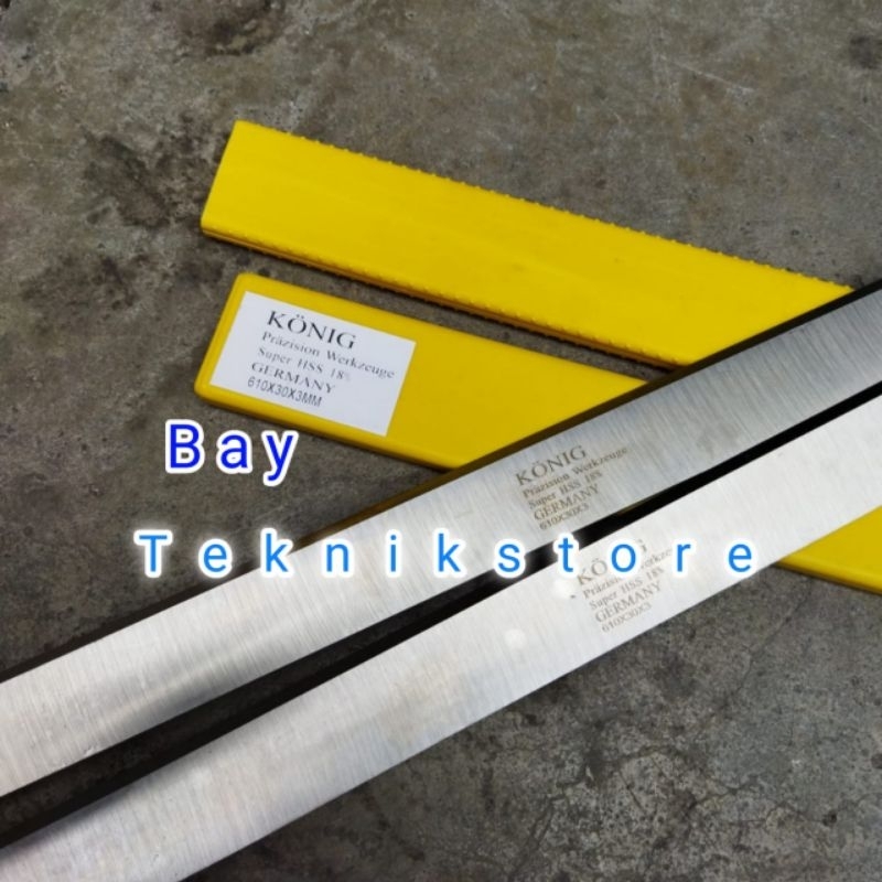 pisau planer konig 610 x 40 x 4 mm pisau serut kayu hss germany super hss 18%