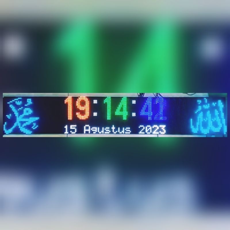 JWS RGB, Kontroler Jam sholat RGB, Controler RGB Jam digital, untuk Panel P10 Panel P5 setting wifi