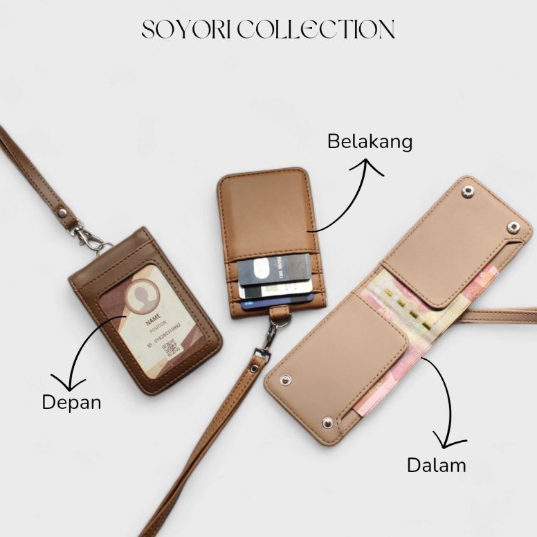 

KODE G27B id card holder namtag lanyard dompet uang SID5