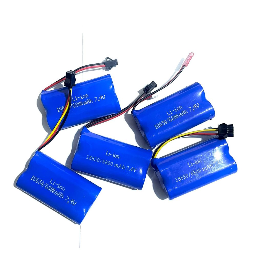 8T 7.4Volt 18650 Lithium-Ion Baterai Mobil Remote Cas Ulang Baterai Recharger 18650 6800MaH 7.4Volt 