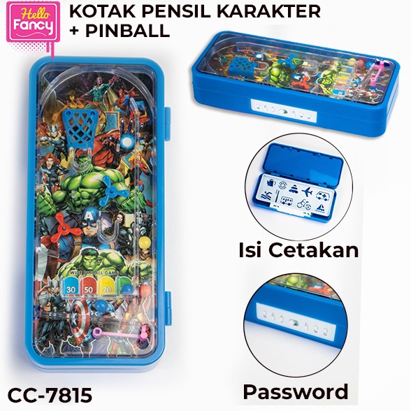 

KODE R4S Tempat Pensil Kotak Pensil Anak Karakter Mainan Pin Ball CC72