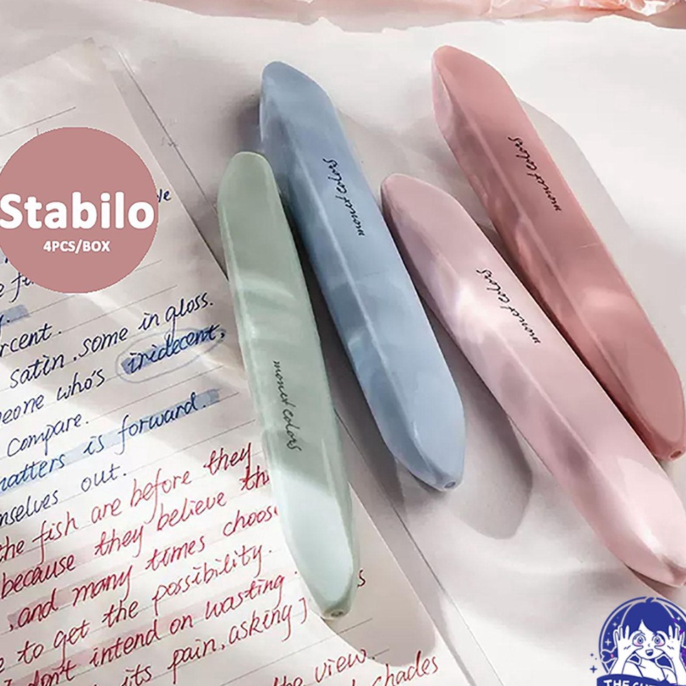 

KODE M58P 4pcsBox Soft Tip Stabilohighlighter Softhead highvalue student with color marker berkapasitas besar hand account pen Stazionario Stazionario