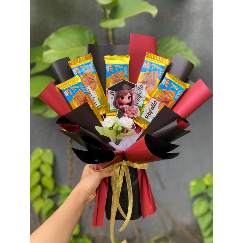 

Buket snack wisuda / Buket bunga / Buket wisuda