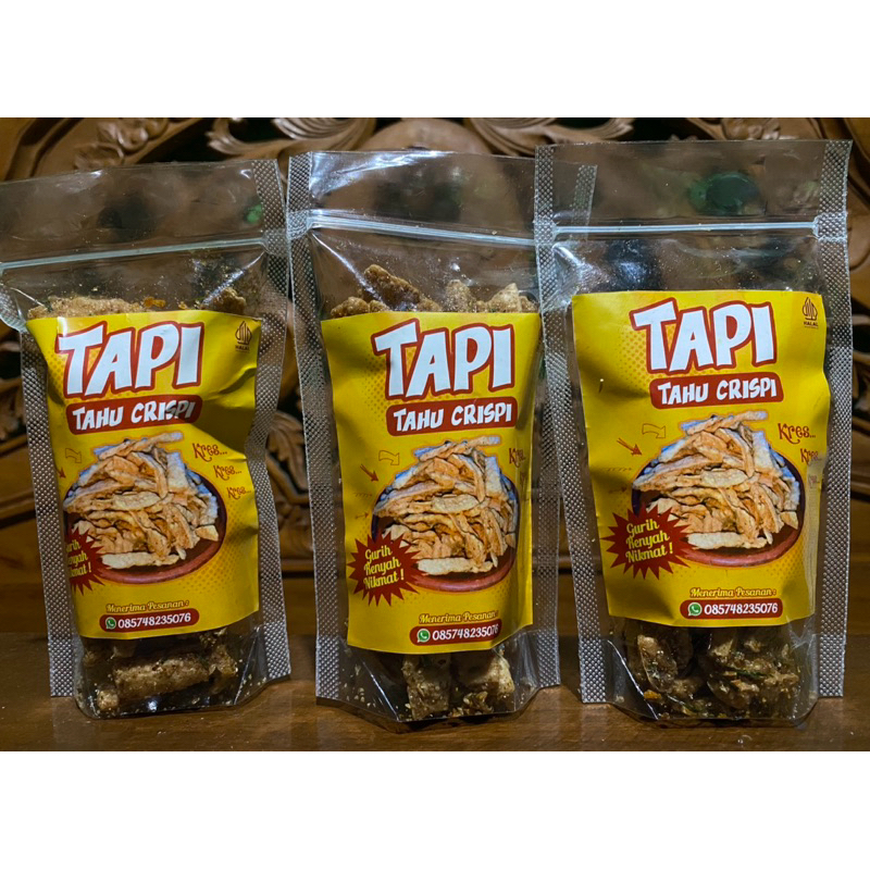 

TAPI (TAHU KRISPI)150gr Rasa Pedas Daun Jeruk