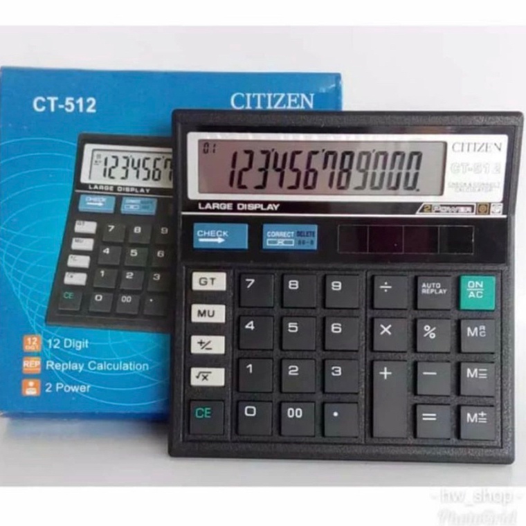 

KODE K89D KALKULATOR CT 512 DAGANG 12 DIGIT BESTSELLER