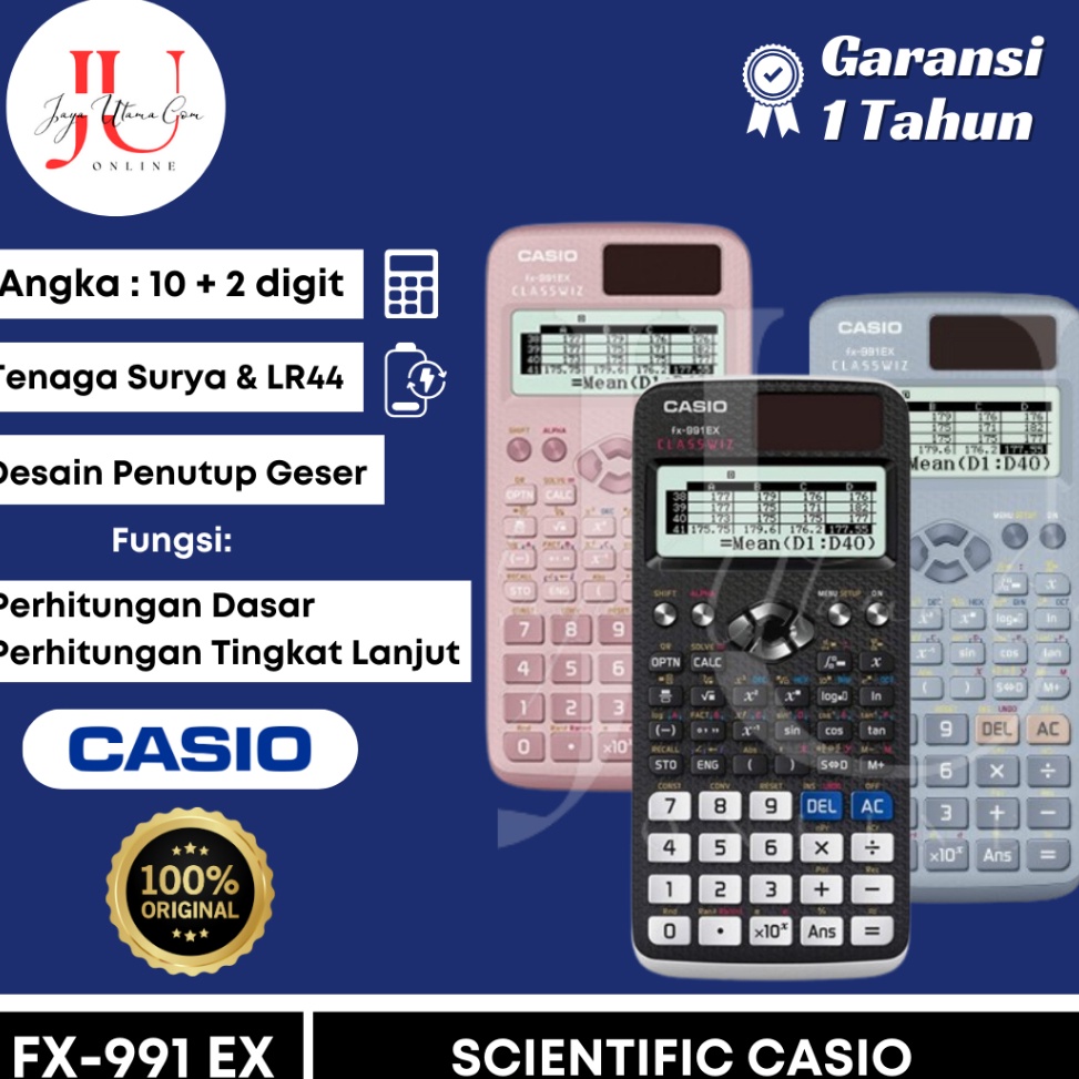 

KODE F82A Kalkulator Scientific Casio FX991EX FX991CW Kalkulator Ilmiah Original