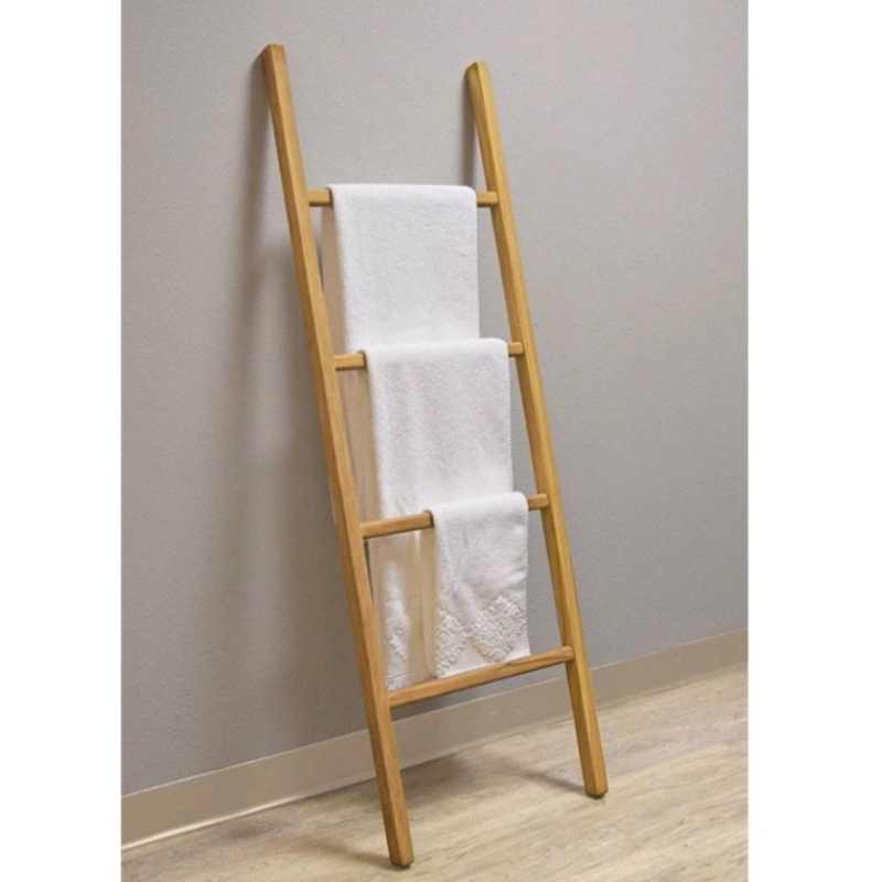 Rak sajadah mukenah / rak hijab / rak tangga kayu