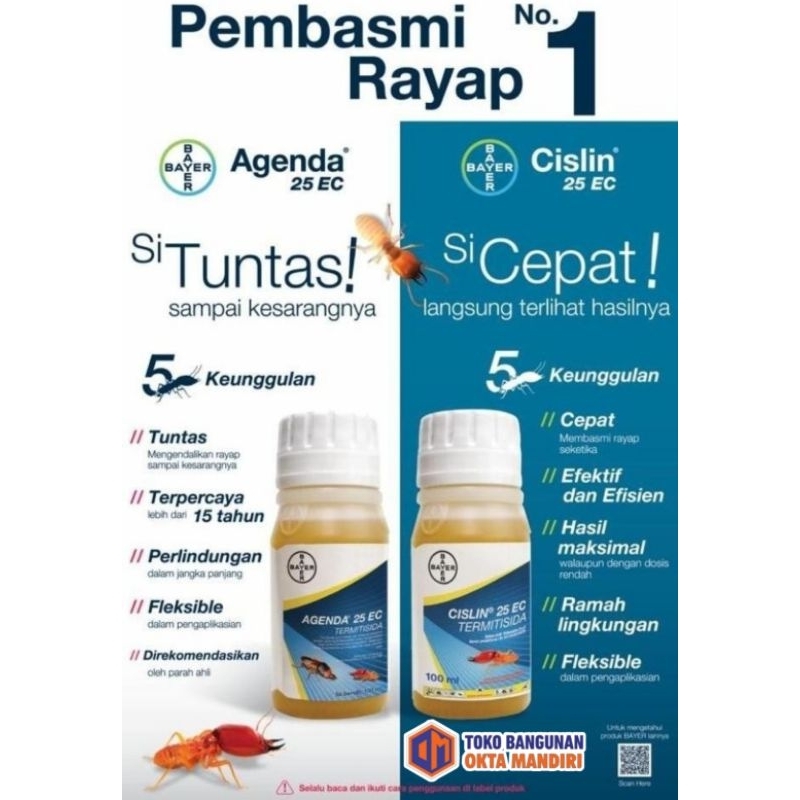 OKM- Obat Anti Rayap Agenda Bayer 100 ml/ Obat pembasmi rayap/ pestisida