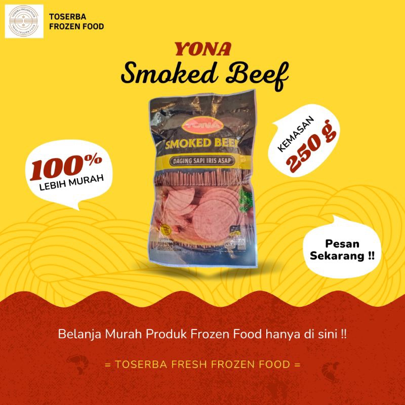 

Yona Smoked Beef 250g Daging Sapi