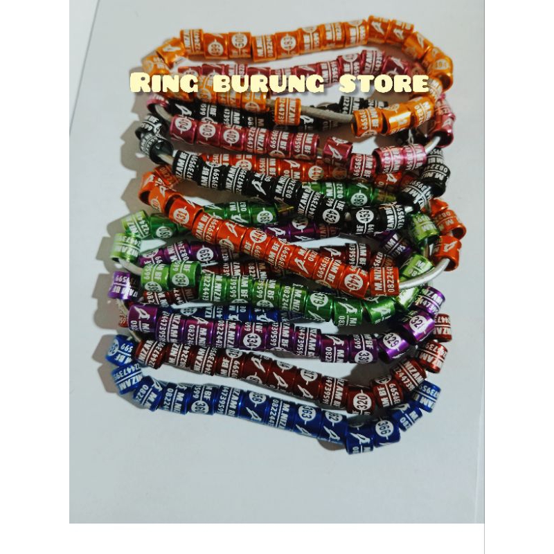 ring perkutut termurah 10 biji bisa cetak nama