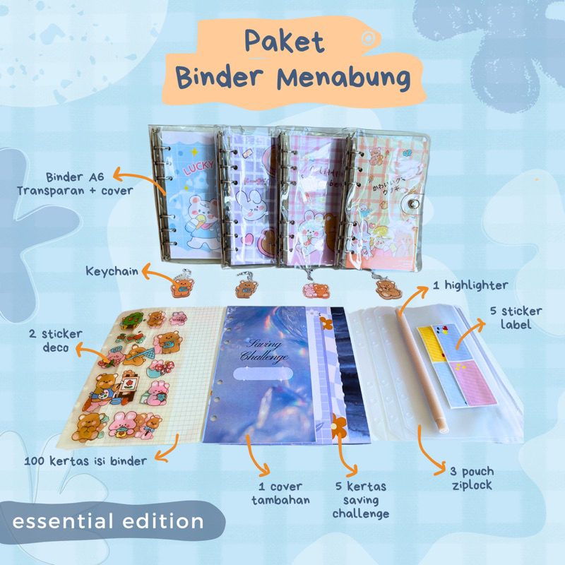

Paket Binder Menabung - Essential Edition (Pemula / Pelajar)