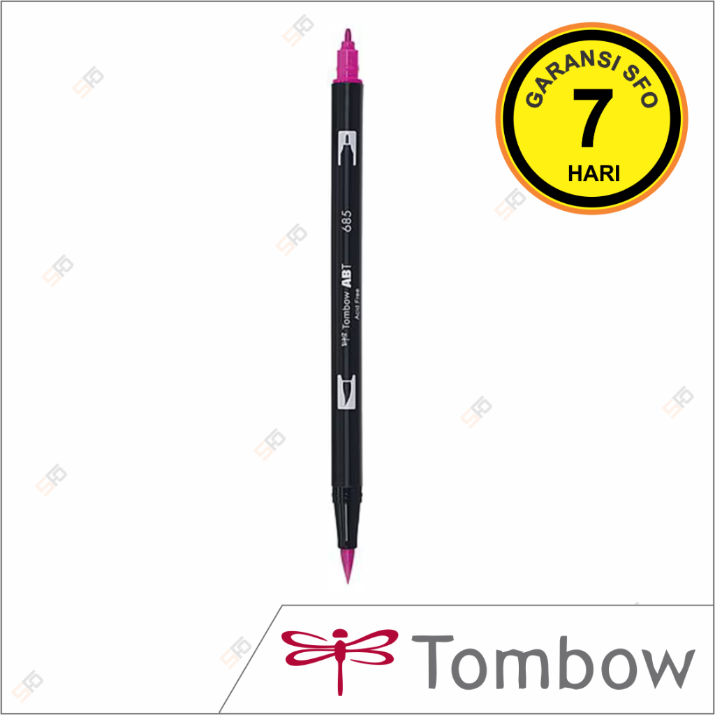 

Dual Brush Pen Tombow 685 - Deep Magenta - ABT Satuan - SFO Semarang Official