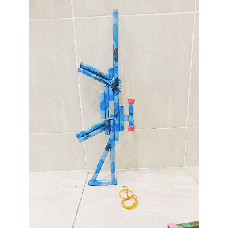 Mainan tembak PVC Peluru Karet /Pistol Mainan Anak Model Laras Panjang