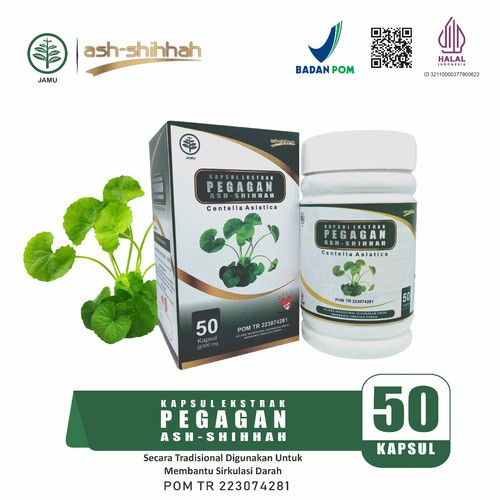 (BPOM) Ekstrak Pegagan 50 Kapsul Original Ash-Shihhah