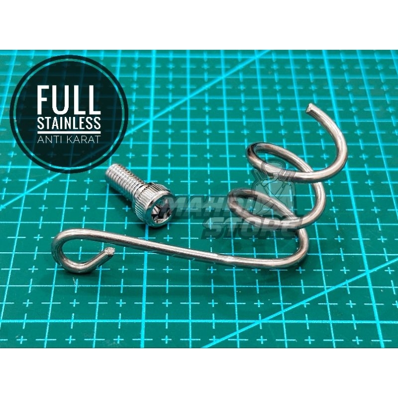 DUDUKAN BREKET BRACKET SELANG REM CAKRAM SHOCK SOK DEPAN CUSTOM ULIR CHROME STAINLESS VARIO BEAT SCO