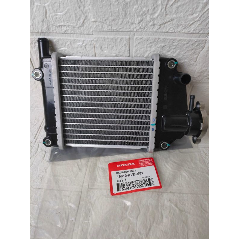 Paket Radiator(KVB)+Air Radiator+Termostat+Selang Radiator Buat motor Vario Karbu, vario 110 karbu,