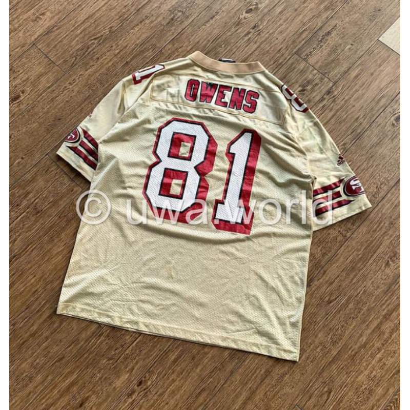 Jersey vtg nfl adidas Sanfrancisco 49ers rare gold version "owens"
