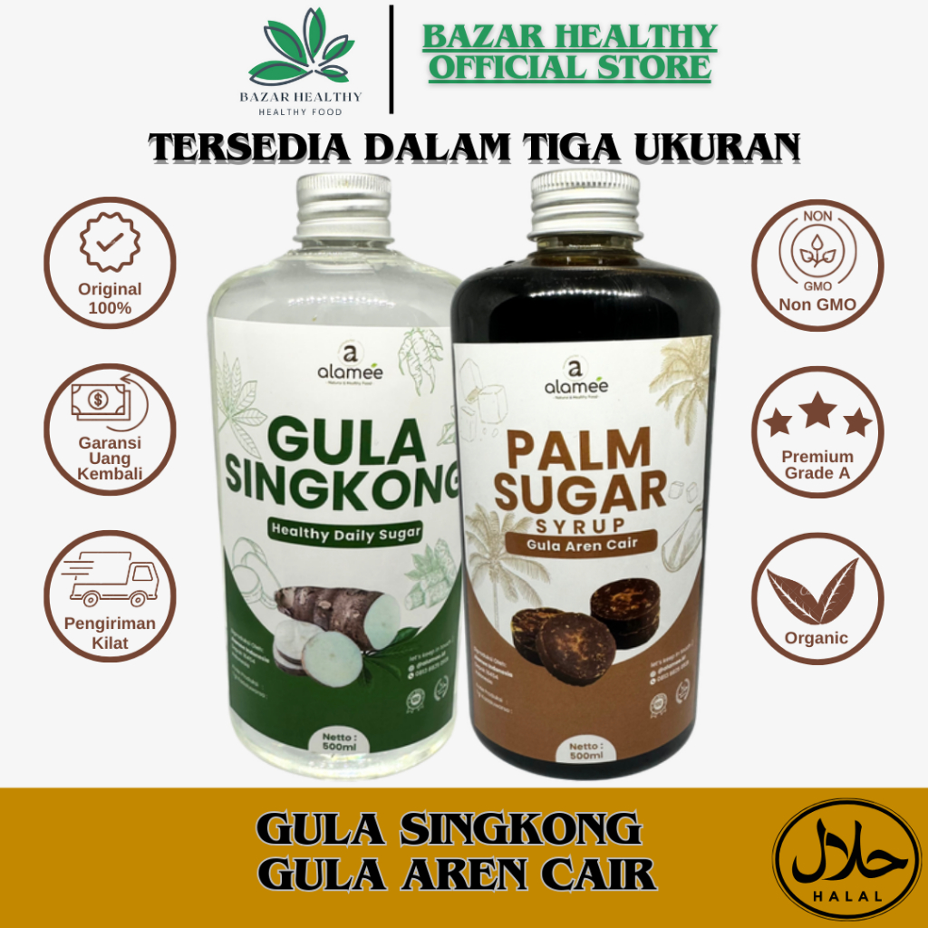 

Gula Aren Gula Singkong Cair Liquid Palm Sugar Ukuran 1000ml 500ml 250ml
