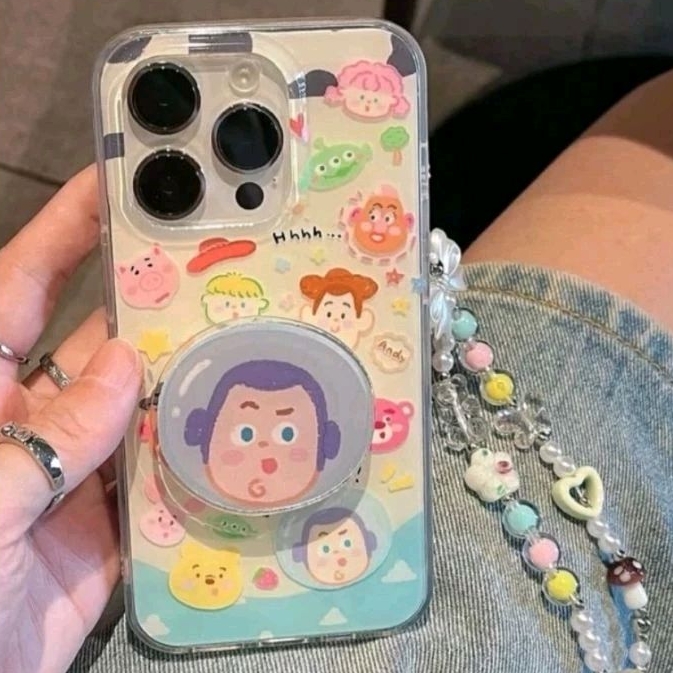 Cute Toy Story Griptok Lanyard Case iPhone 11 12 13 14 15 Pro Max