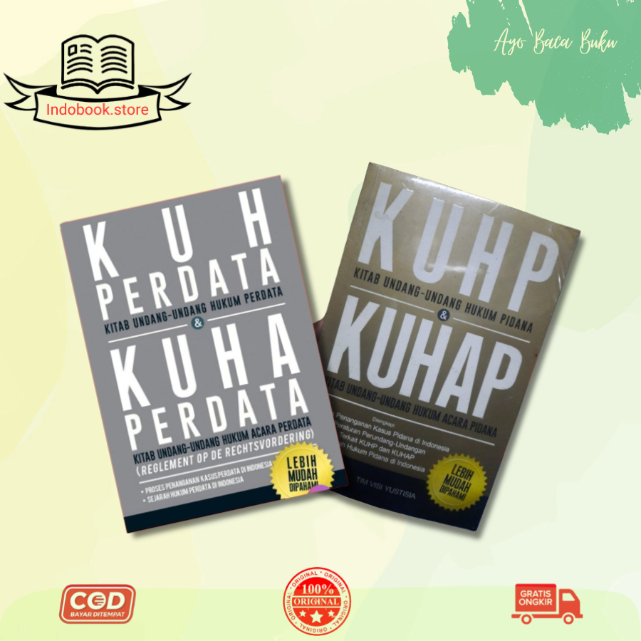 Buku KUHP KITAB UNDANG UNDANG HUKUM PIDANA DAN KUHAP  & KUH PERDATA (Kitab Undang-Undang Hukum PERDA