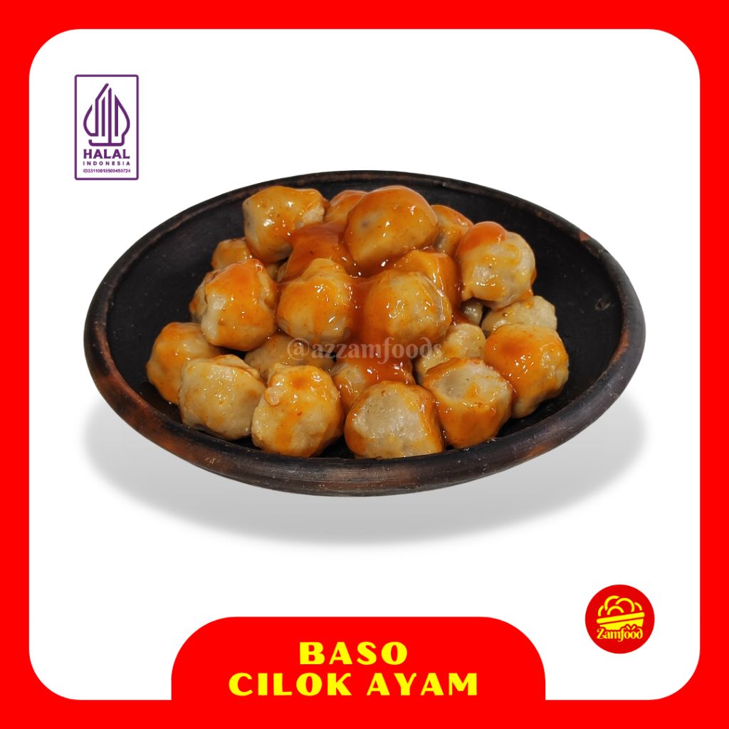 

BAKSO CILOK AYAM SAUS PEDAS GLUTEN FREE 50 PCS TANPA PENGAWET