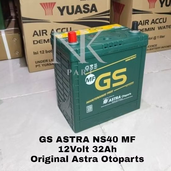 Aki Mobil Kering Toyota Avanza, Rush, Raum Accu GS ASTRA NS40 MF