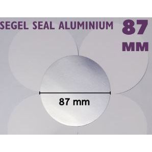 READY STOK] Segel Seal Aluminium 8.7cm / Segel Alumunium Foil 87mm/Seal Botol PET (100PCS)