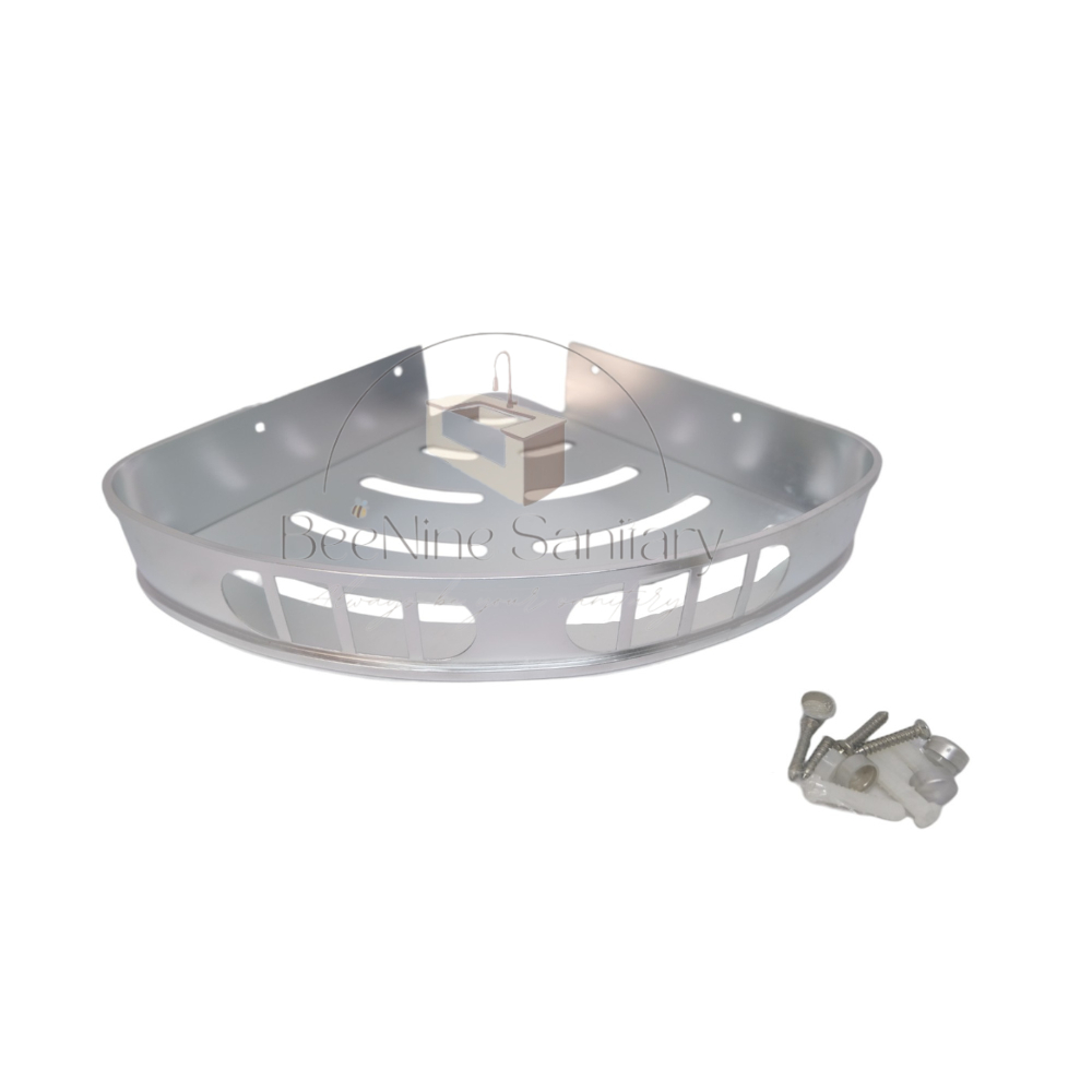 Rak Sabun Sudut Segitiga Stainless Steel / Rak Sudut / Rak Sabun Kamar Mandi / Rak Dapur Segitiga Su