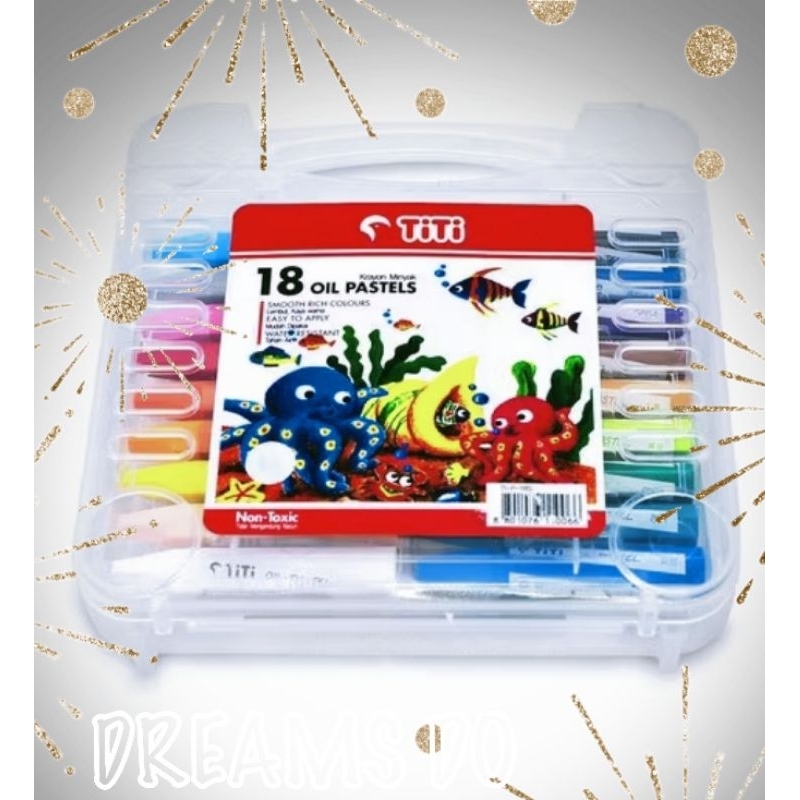 

Crayon TITI 18 Warna.OIL Pastel ( 1 set ) original