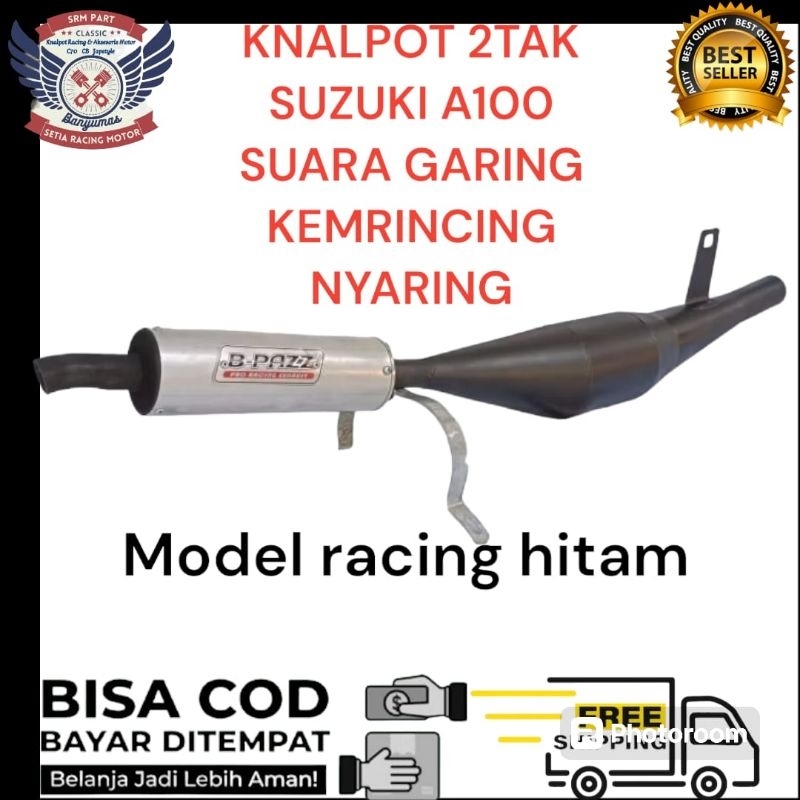 KNALPOT 2TAK SUZUKI A100 KENALPOT RACING SUARA GARING KEMRINCING