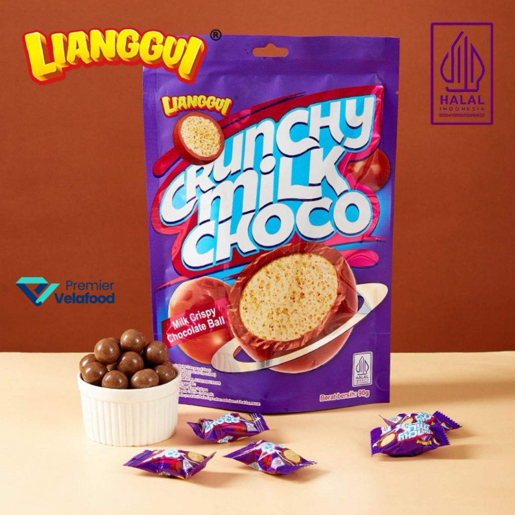 

[HALAL] LIANGGUI CRUNCHY MILK CHOCO COKLAT YANG CRUNCHY DENGAN RASA SUSU - 108 gr