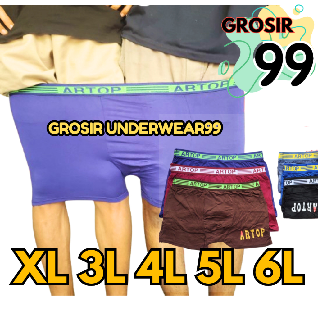 CD Boxer Pria Premium Jumbo Artop GROSIR99