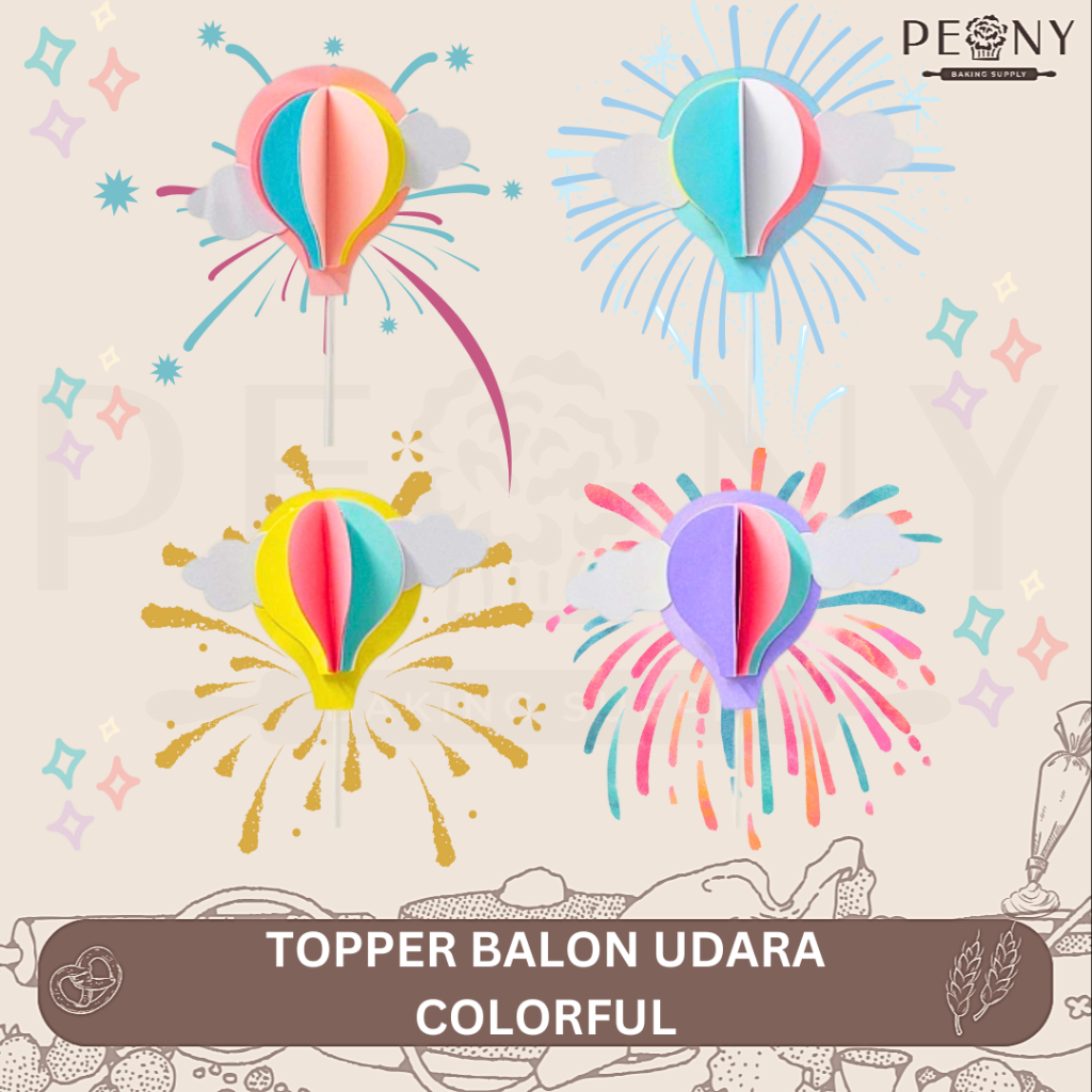 TOPPER BALON UDARA COLORFUL/TOPPER BALON UDARA THEMES