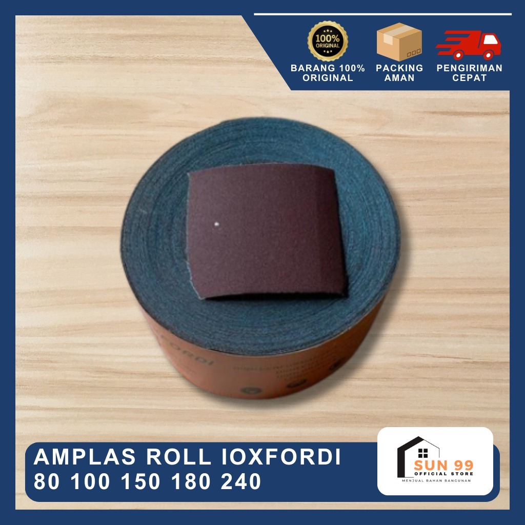 Amplas Roll / Amplas Gulung IOXFORDI 80,100,150,180,240 / Amplas Roll IOXFORDI