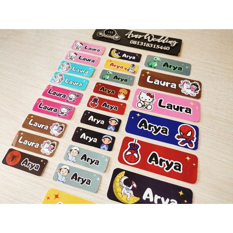 

Stiker Nama Vinyl Anti Air