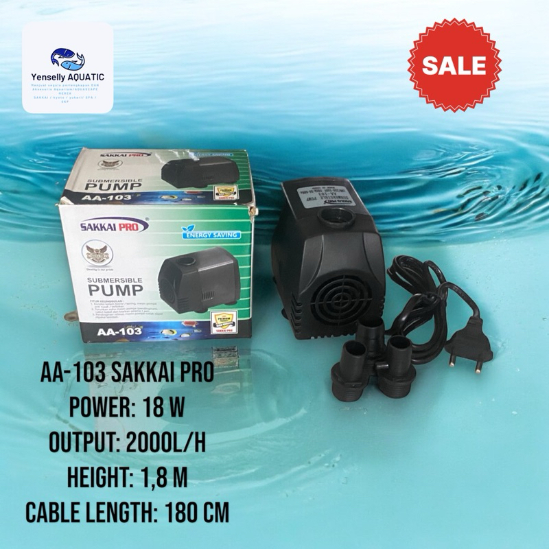 Mesin pompa aquarium SAKKAI PRO AA-103