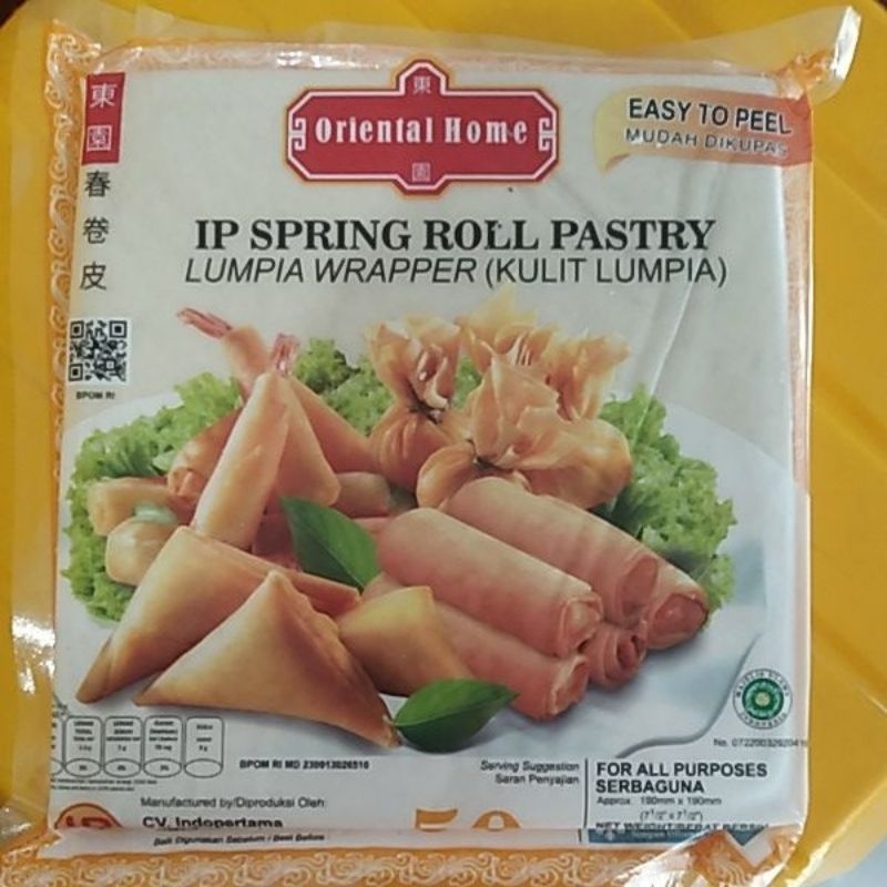 

IP Kulit Lumpia Kotak Besar 7,5" 50 lembar | Berat Bersih 550 gr