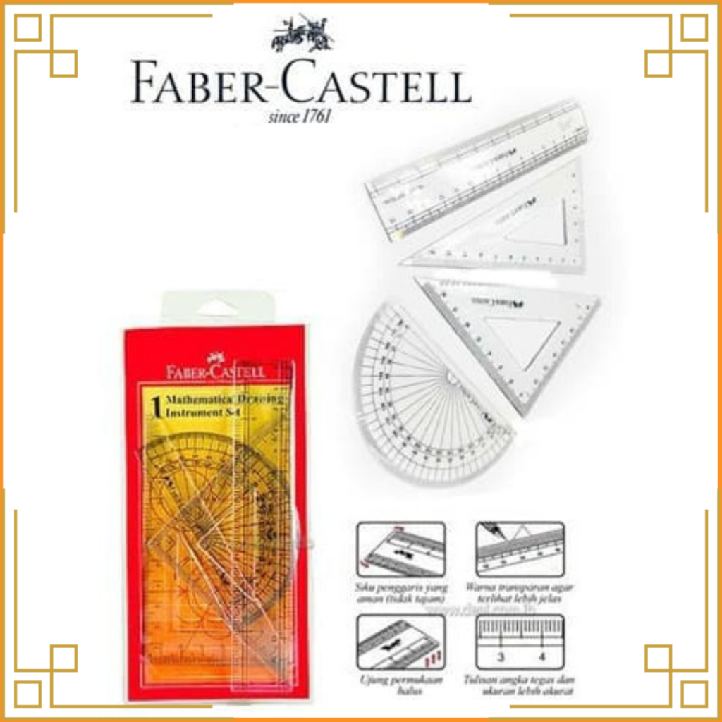 

FABER CASTELL Penggaris set matematika 163504