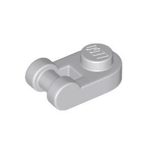 Lego Light Bluish Gray Part 26047 Plate, Modified 1 x 1 Rounded