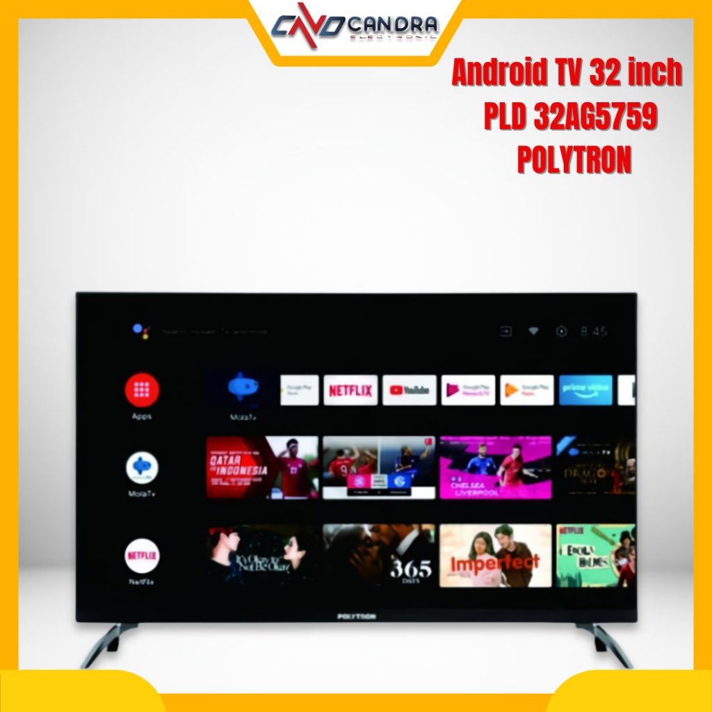 Android TV LED 32 Inch polytron 32AG5759/ Digital Tv