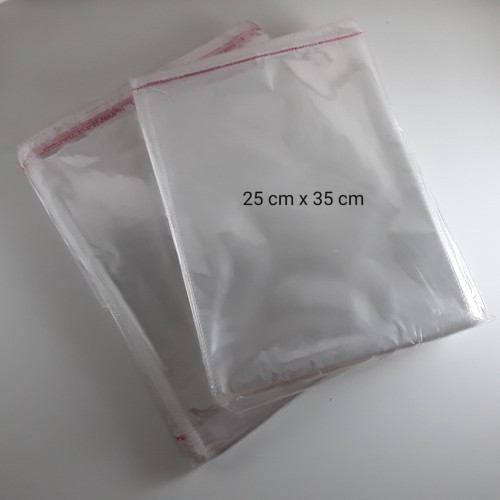 

(100 Lembar) Plastik Opp Seal Ukuran 25 x 35 cm / Plastik Baju / Opp Baju / Opp Serbaguna / Plastik OPP Seal / Plastik Souvenir, Undangan, Makanan Uk 25 x 35 cm